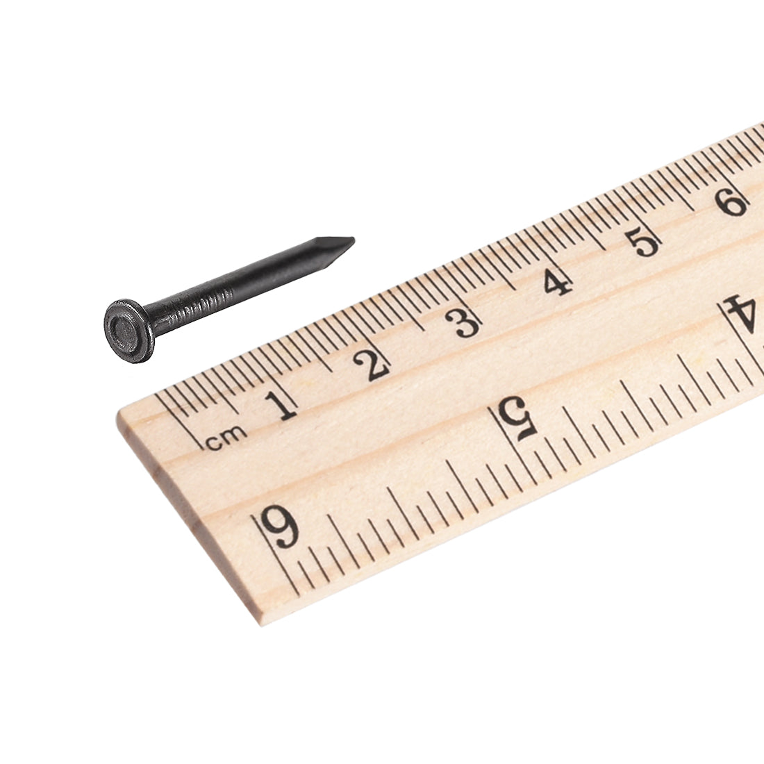 Harfington Hardware Nails Carbon Steel Point Tip Wall Cement Nail 25mm 1-inch Black 300pcs