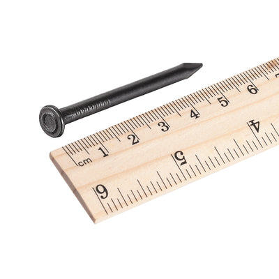 Harfington Hardware Nails Carbon Steel Point Tip Wall Cement Nail 50mm 2-inch Black 50pcs