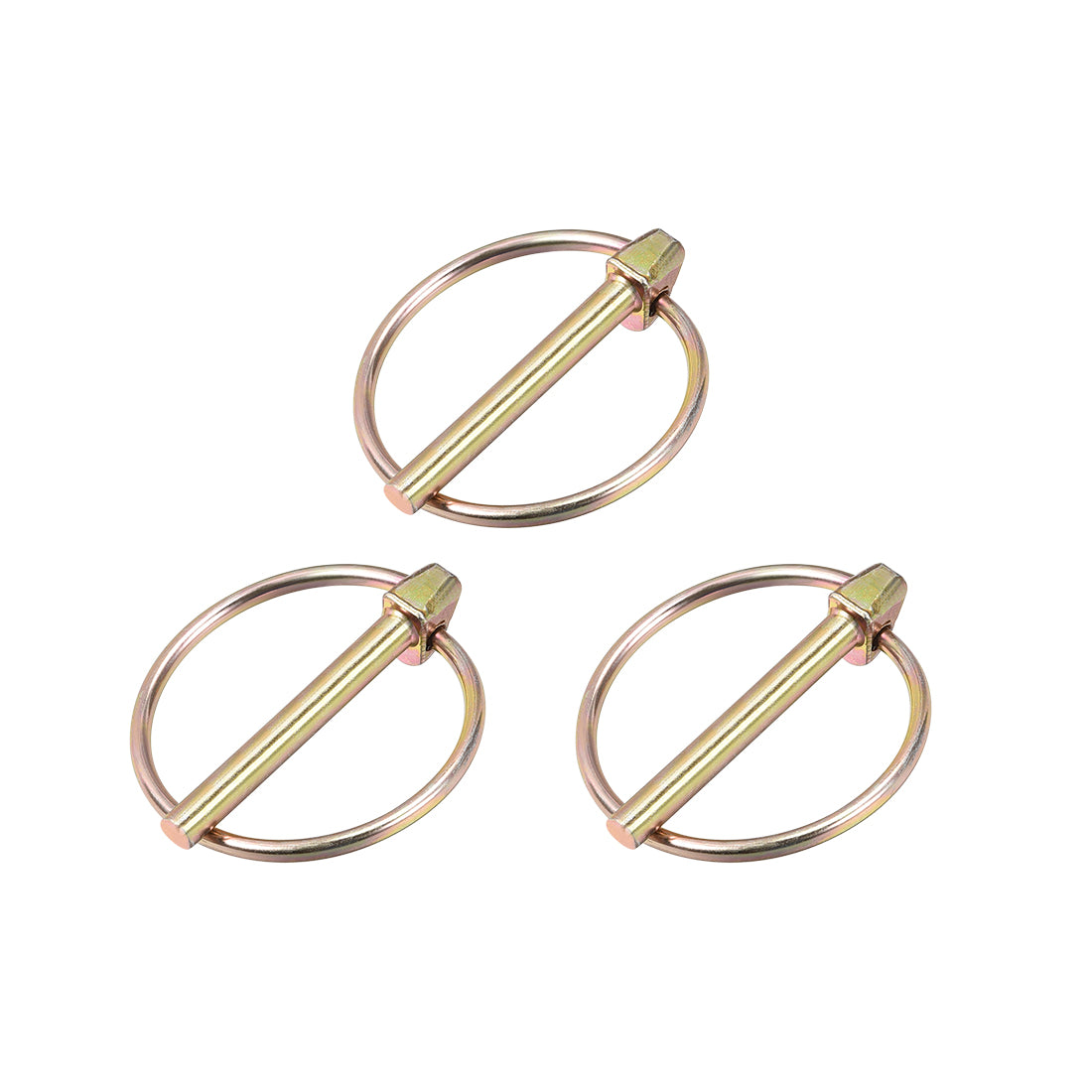 Harfington Linch Pin with Ring Assortment Kit for Boat Trailer Tractor 3Pcs