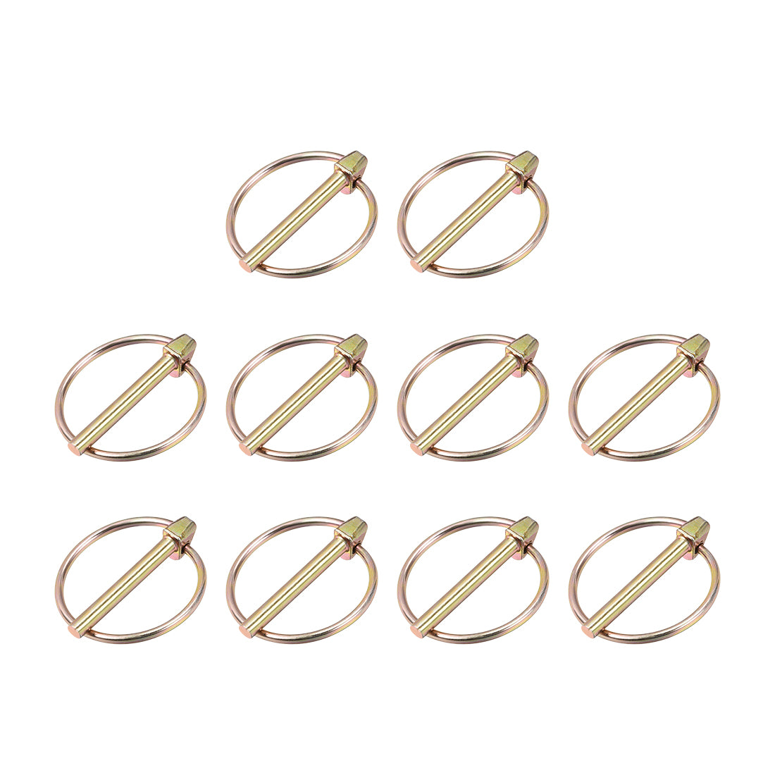Harfington Linch Pin with Ring Assortment Kit for Boat Trailer Tractor 10Pcs