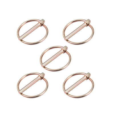 Harfington Linch Pin with Ring Assortment Kit for Boat Trailer Tractor 5Pcs