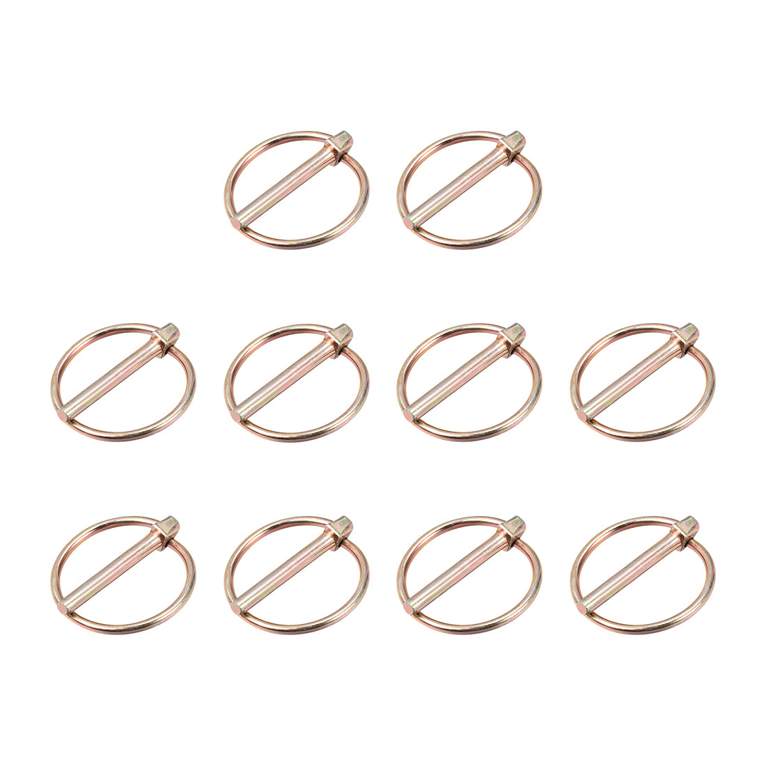 Harfington Linch Pin with Ring Assortment Kit for Boat Trailer Tractor 10Pcs