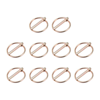 Harfington Linch Pin with Ring Assortment Kit for Boat Trailer Tractor 10Pcs