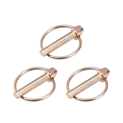 Harfington Linch Pin with Ring Assortment Kit for Boat Trailer Tractor 3Pcs