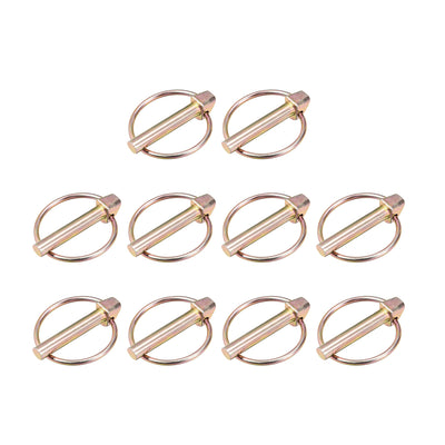 Harfington Linch Pin with Ring Assortment Kit for Boat Trailer Tractor 10Pcs