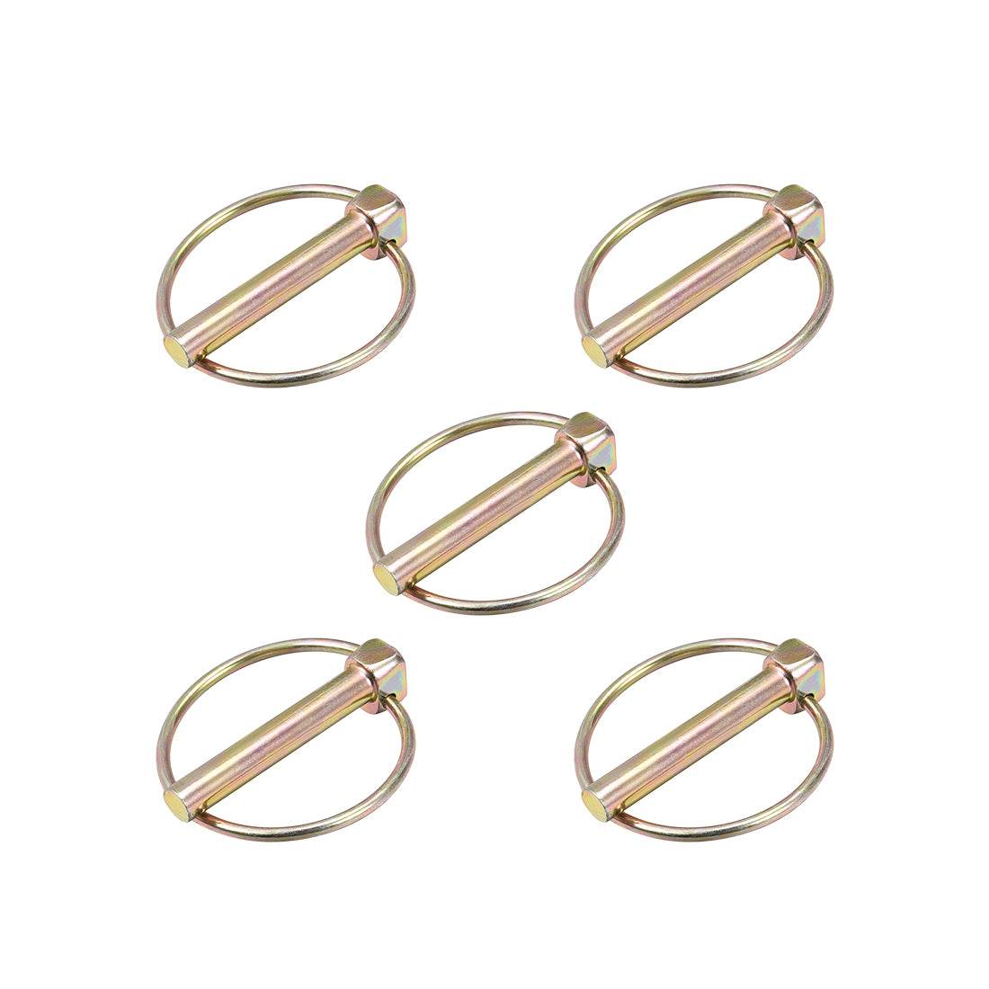 Harfington Linch Pin with Ring Assortment Kit for Boat Trailer Tractor 5Pcs