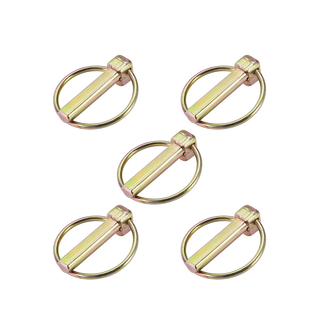 Harfington Linch Pin with Ring Assortment Kit for Boat Trailer Tractor 5Pcs