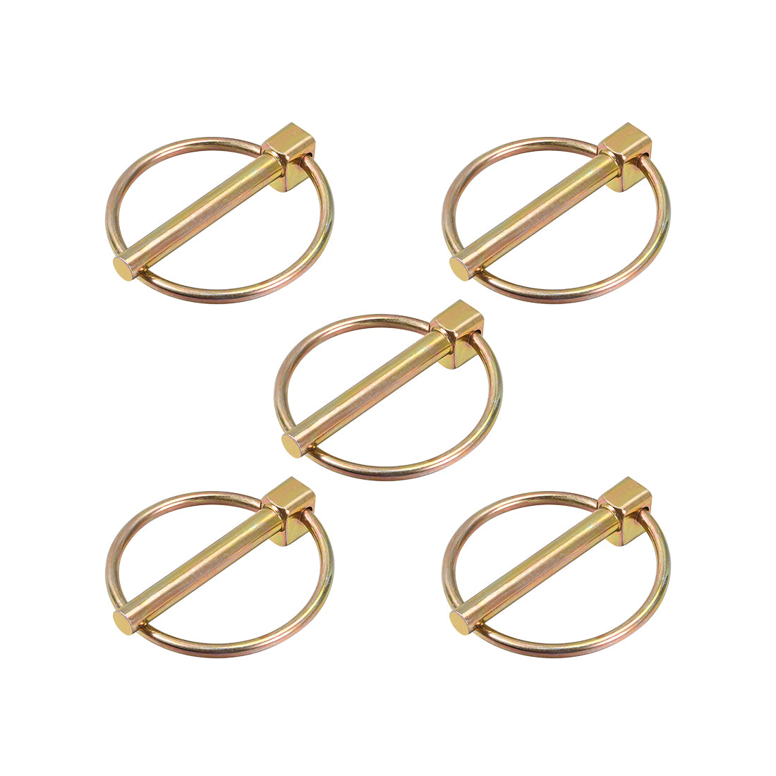 Harfington Linch Pin with Ring Assortment Kit for Boat Trailer Tractor 5Pcs