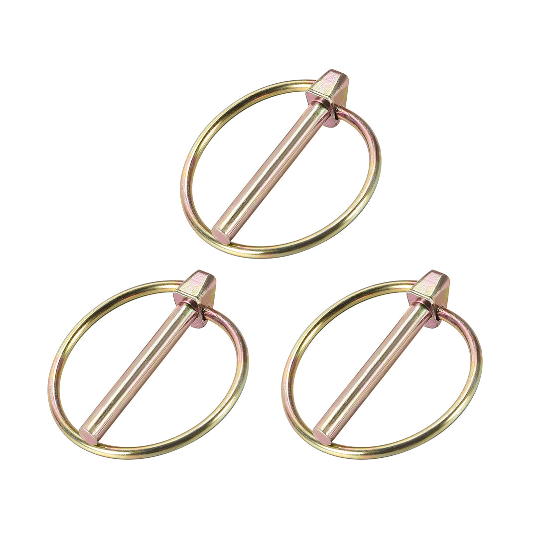 Harfington Linch Pin with Ring Assortment Kit for Boat Trailer Tractor 3Pcs
