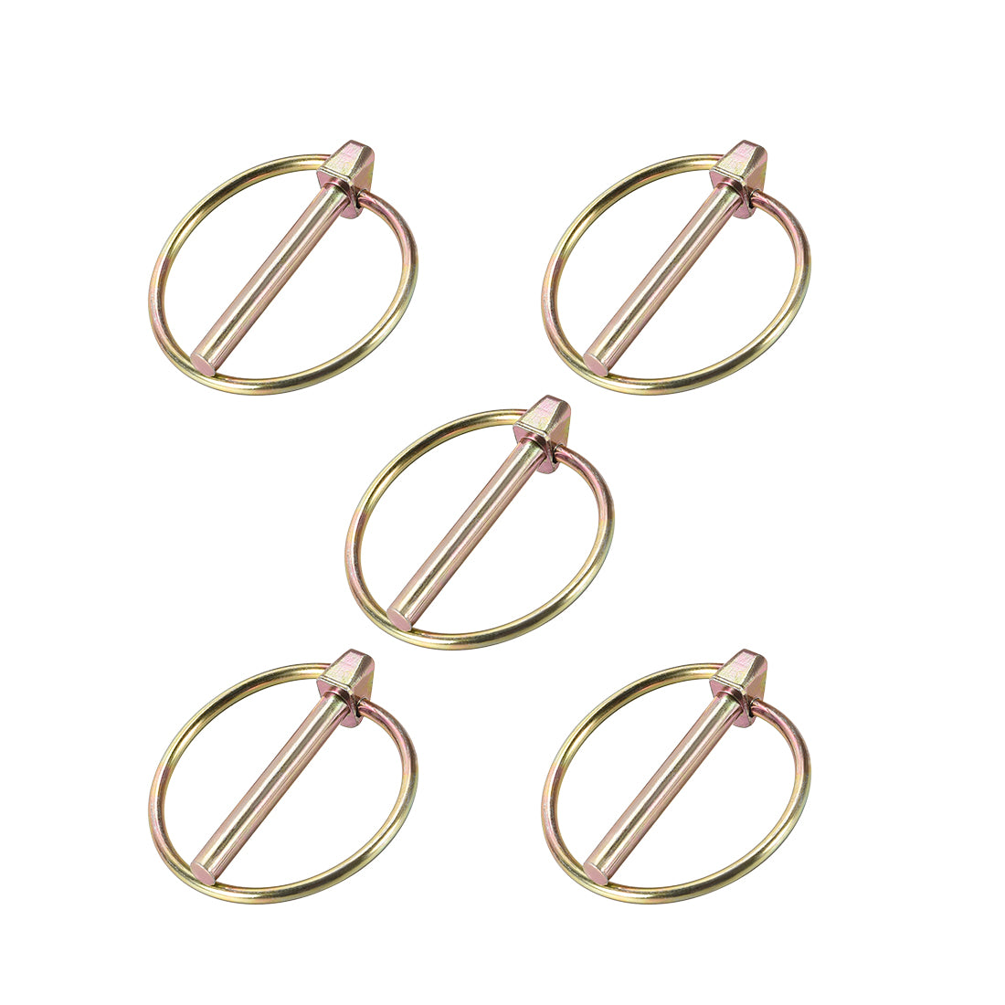 Harfington Linch Pin with Ring Assortment Kit for Boat Trailer Tractor 5Pcs