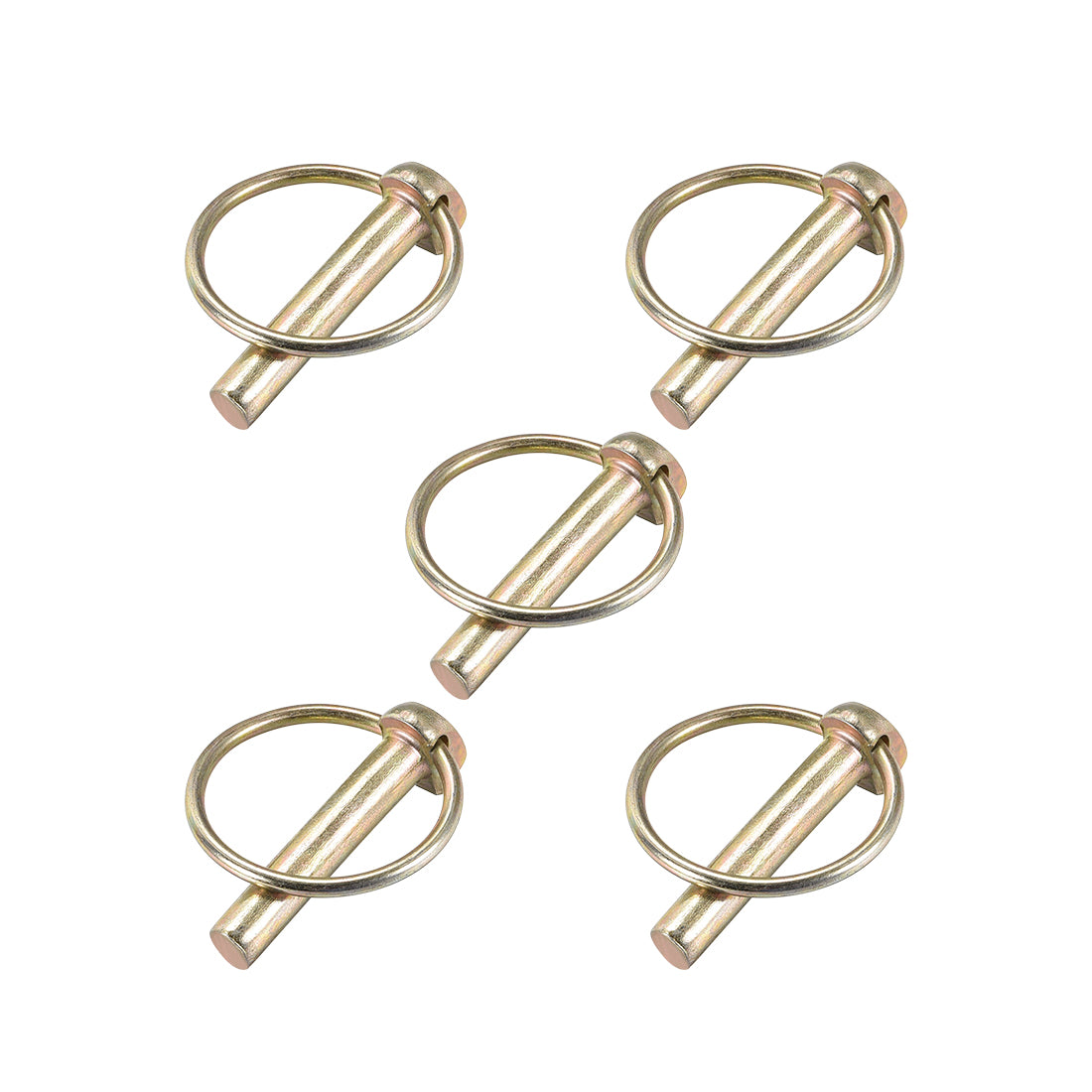 Harfington Linch Pin with Ring Assortment Kit for Boat Trailer Tractor 5Pcs