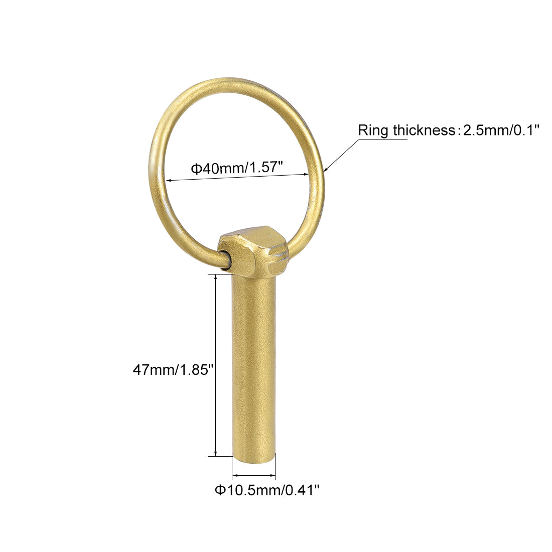 Harfington Linch Pin with Ring 10.5mmx47mm Assortment Kit for Boat Trailer Tractor Horsebox