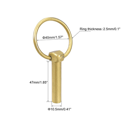 Harfington Linch Pin with Ring 10.5mmx47mm Assortment Kit for Boat Trailer Tractor Horsebox
