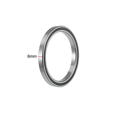 Harfington Uxcell Deep Groove Ball Bearings Thin Section Double Sealed Chrome Steel