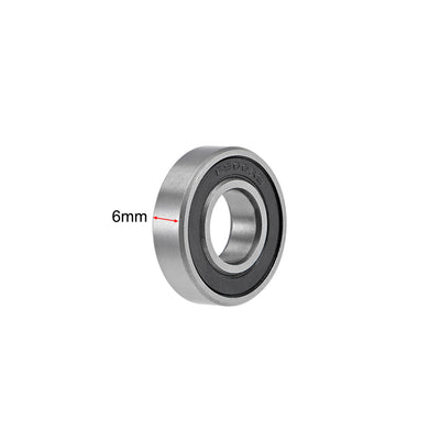 Harfington Deep Groove Ball Bearings Thin Section Double Seal Chrome Steel ABEC1