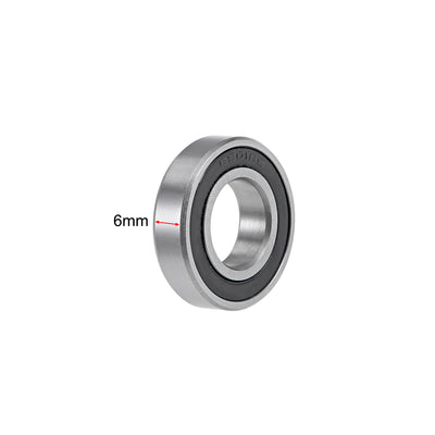 Harfington Deep Groove Ball Bearings Thin Section Double Sealed Chrome Steel ABEC1