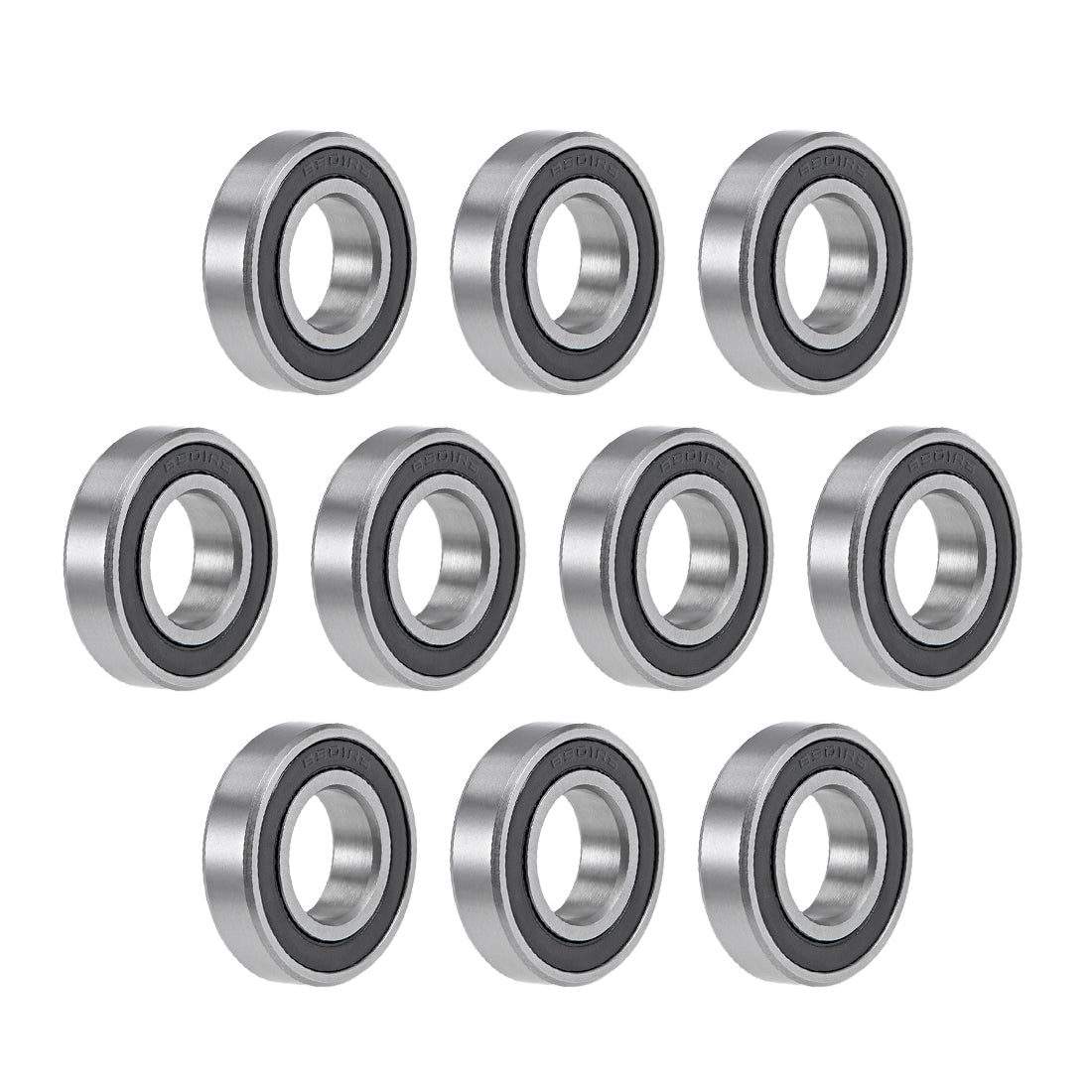 Harfington Deep Groove Ball Bearings Thin Section Double Sealed Chrome Steel ABEC1