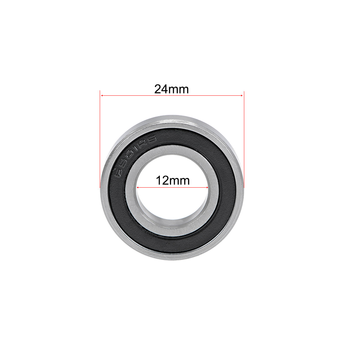 Harfington Deep Groove Ball Bearings Thin Section Double Sealed Chrome Steel Z2