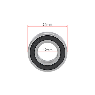 Harfington Deep Groove Ball Bearings Thin Section Double Sealed Chrome Steel Z2
