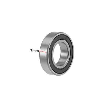 Harfington Deep Groove Ball Bearings Thin Section Double Sealed Chrome Steel ABEC1