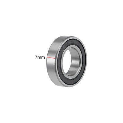 Harfington Deep Groove Ball Bearings Thin Section Double Sealed Chrome Steel Z2