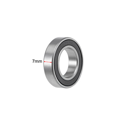 Harfington Deep Groove Ball Bearings Thin Section Double Sealed Chrome Steel Z2