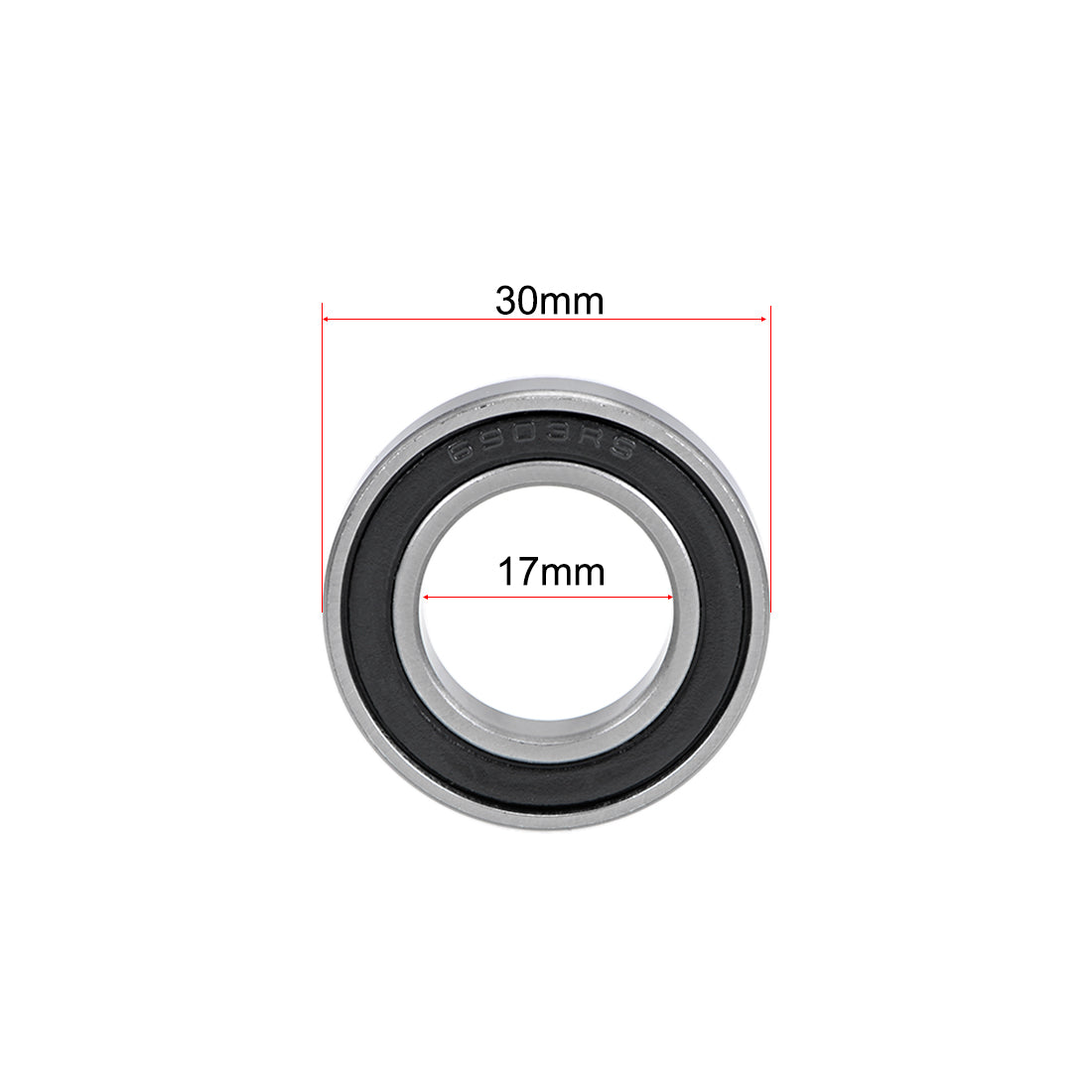 Harfington Deep Groove Ball Bearings Thin Section Double Sealed Chrome Steel ABEC1