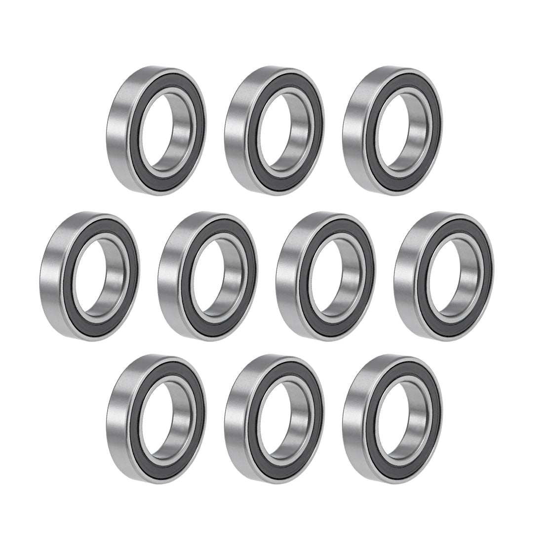 Harfington Deep Groove Ball Bearings Thin Section Double Sealed Chrome Steel ABEC1