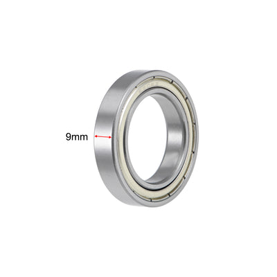 Harfington Deep Groove Ball Bearings Thin Section Double Shield Chrome Steel ABEC1