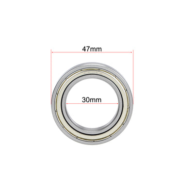 Harfington Deep Groove Ball Bearings Thin Section Double Shield Chrome Steel ABEC1