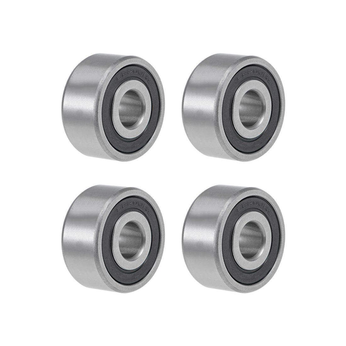 Harfington 62200-2RS Ball Bearings 10x30x14mm Double Sealed Chrome Steel Z2 ABEC1 4pcs