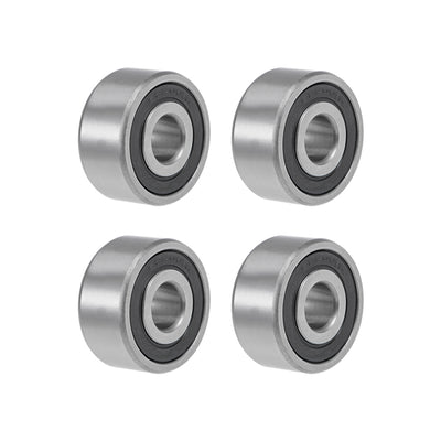 Harfington 62200-2RS Ball Bearings 10x30x14mm Double Sealed Chrome Steel Z2 ABEC1 4pcs