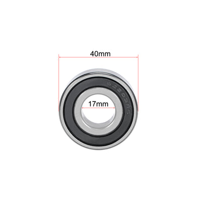 Harfington Deep Groove Ball Bearings Double Seal Chrome Steel