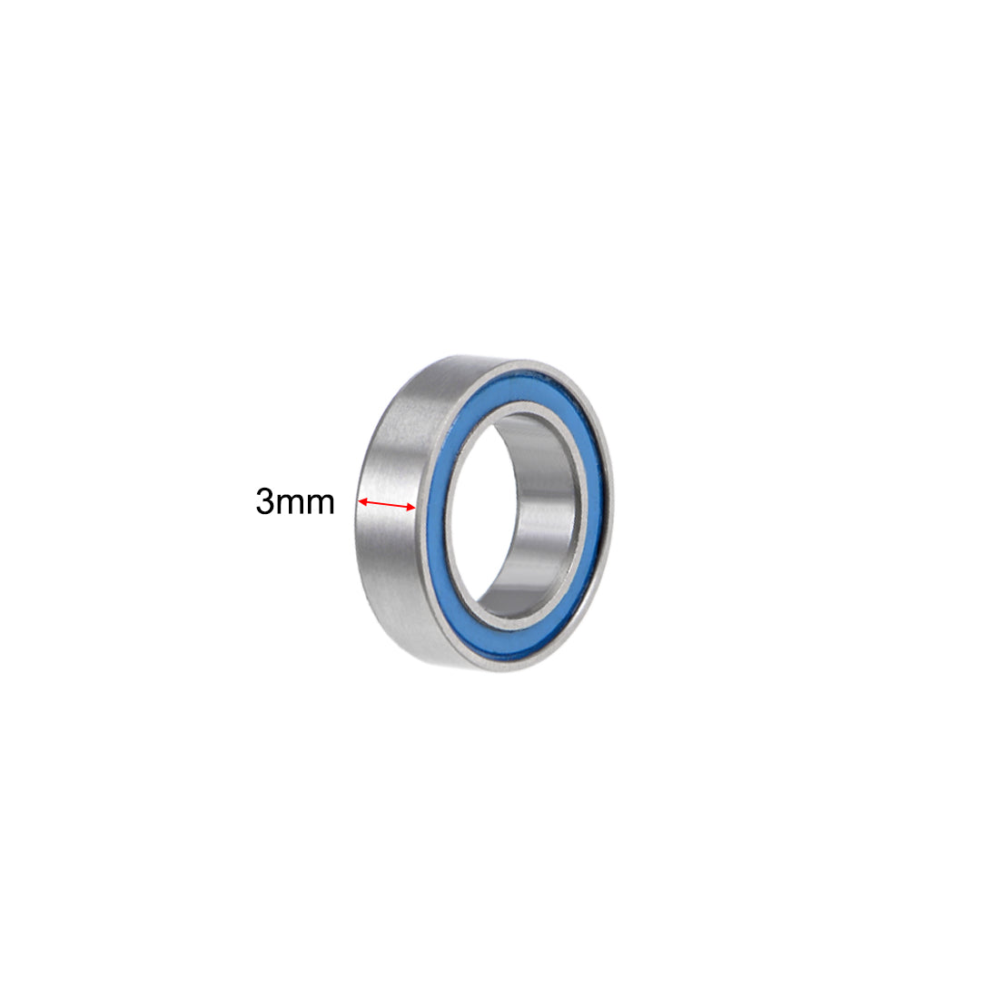 Harfington MR117-2RS Ball Bearings 7x11x3mm Double Sealed Chrome Steel Z2 ABEC1 10pcs