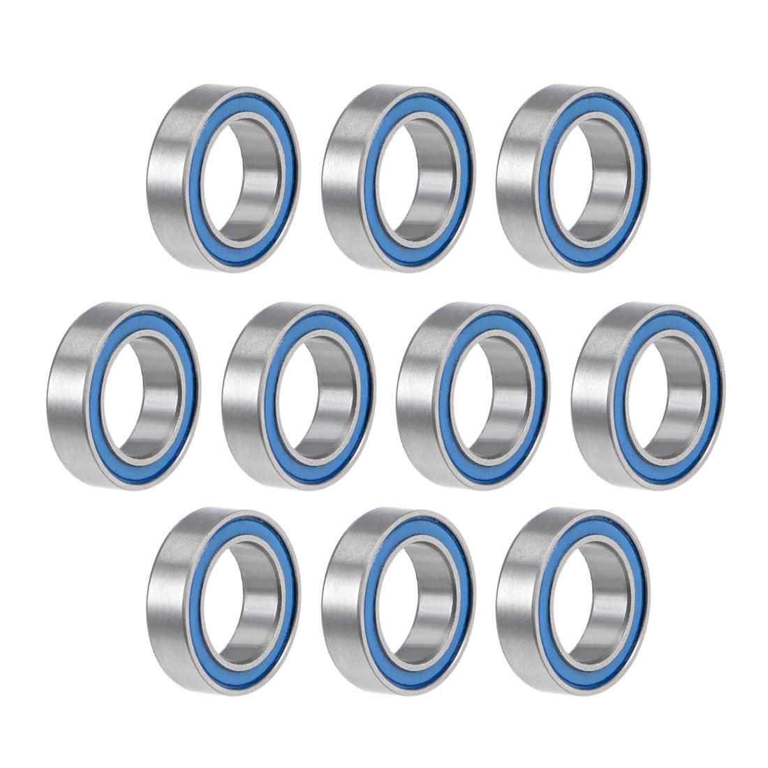 Harfington MR117-2RS Ball Bearings 7x11x3mm Double Sealed Chrome Steel Z2 ABEC1 10pcs