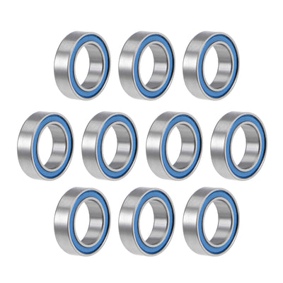 Harfington MR117-2RS Ball Bearings 7x11x3mm Double Sealed Chrome Steel Z2 ABEC1 10pcs