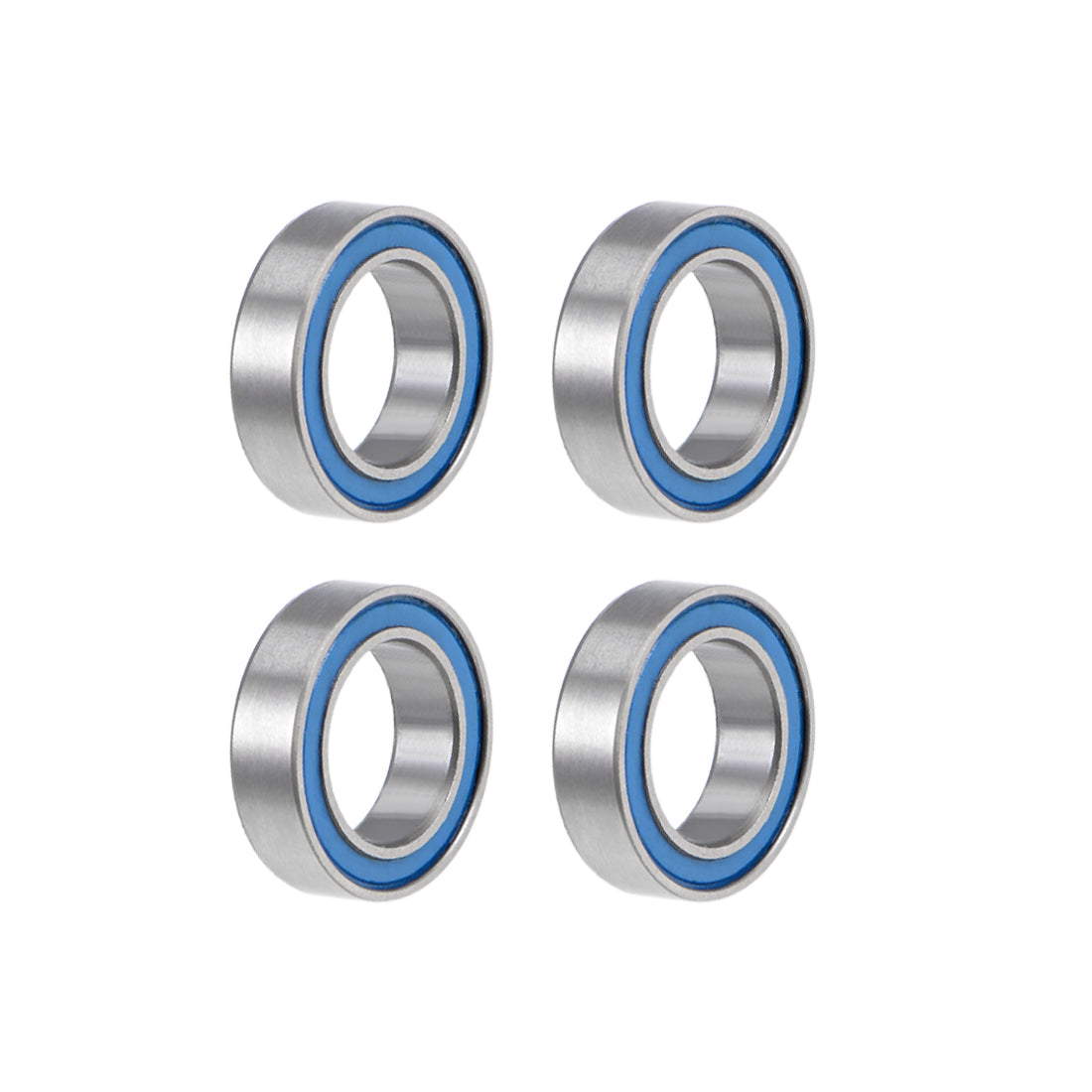 Harfington MR117-2RS Ball Bearings 7x11x3mm Double Sealed Chrome Steel Z2 ABEC1 4pcs