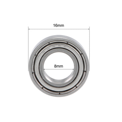 Harfington Deep Groove Ball Bearings Thin Section Double Shield Stainless Steel