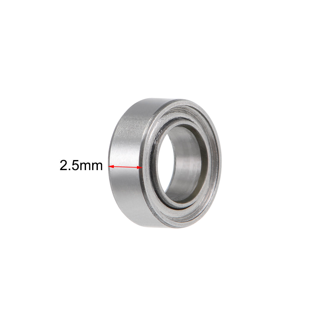 Harfington Miniature Deep Groove Ball Bearings Double Shielded Stainless Steel