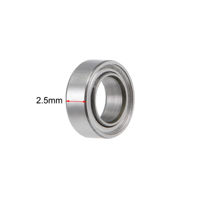 Harfington Miniature Deep Groove Ball Bearings Double Shielded Stainless Steel