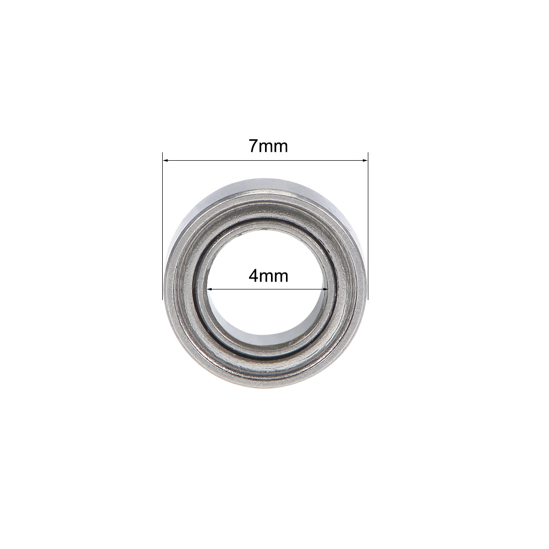 Harfington Miniature Deep Groove Ball Bearings Double Shielded Stainless Steel