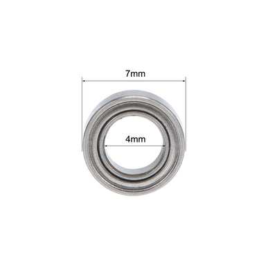 Harfington Miniature Deep Groove Ball Bearings Double Shielded Stainless Steel