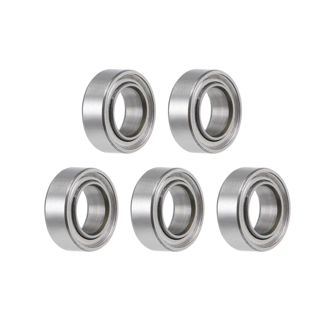 Harfington Miniature Deep Groove Ball Bearings Double Shielded Stainless Steel