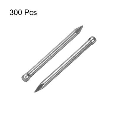 Harfington Finishing Nails Hand-Drive Hardware Carbon Steel Nail 30mm 1.2-inches 300pcs