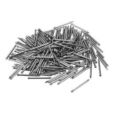 Harfington Finishing Nails Hand-Drive Hardware Carbon Steel Nail 30mm 1.2-inches 300pcs