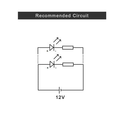 Harfington LED Diodes Kit w Resistors for Light Projects