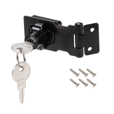 Harfington Drawer Desk Keyed Hasp Locks with Screws for Door Keyed Alike