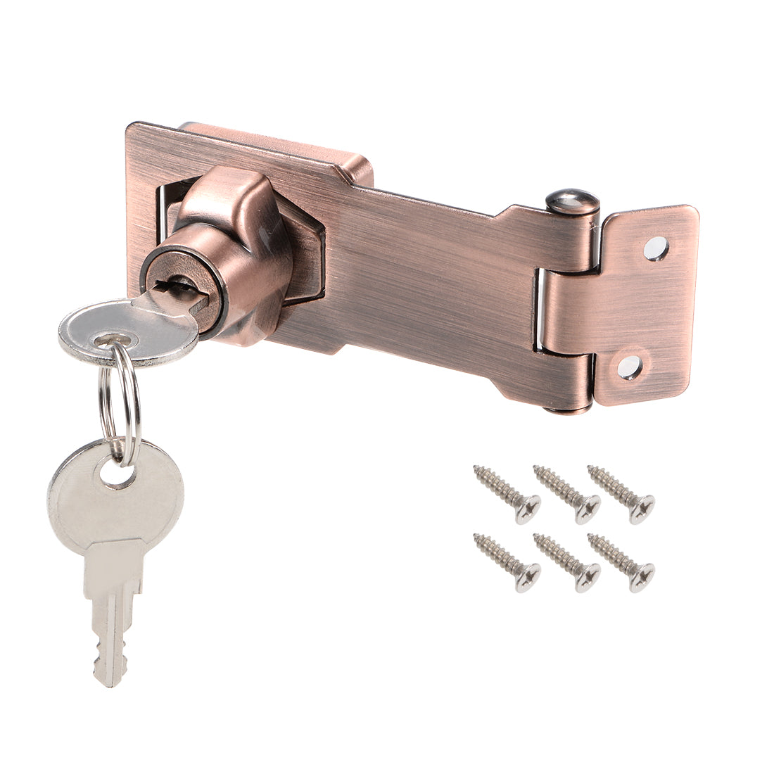 Harfington Drawer Desk Keyed Hasp Locks with Screws for Door Keyed Alike