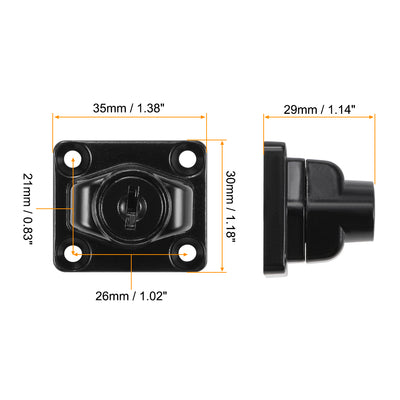 Harfington Drawer Desk Keyed Hasp Locks with Screws for Door Keyed Alike