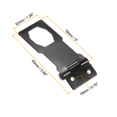Harfington Drawer Desk Keyed Hasp Locks with Screws for Door Keyed Alike